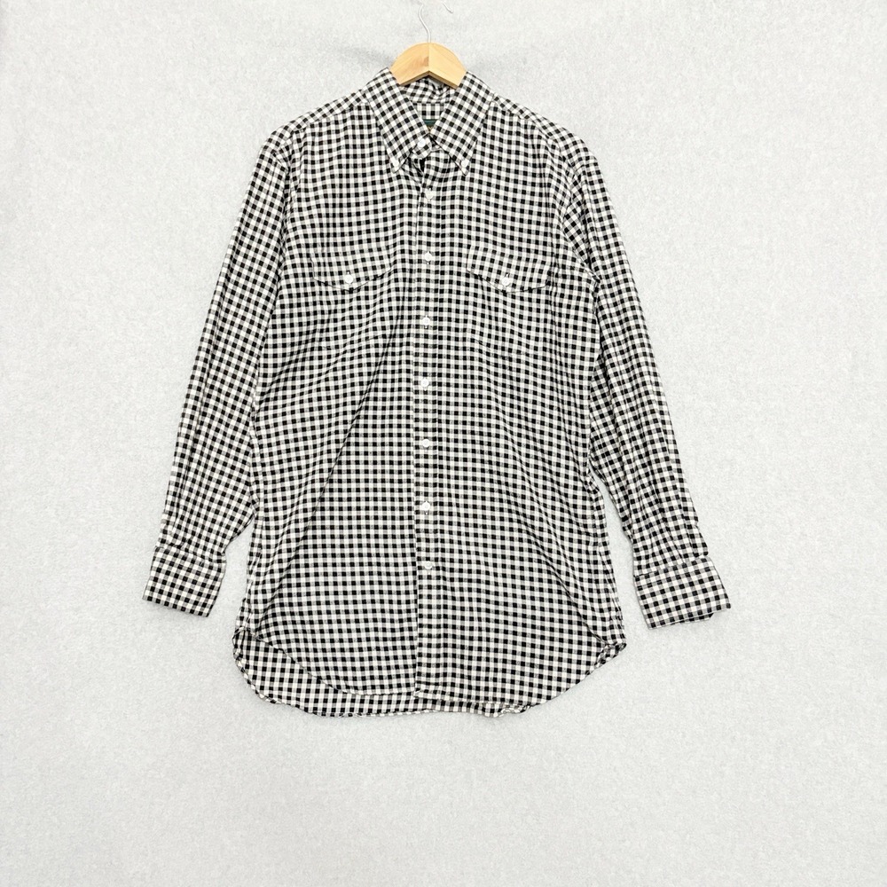 M.L. LEDDY'S Handmade Texas Legend Flannel Plaid Western Shirt Size XL.